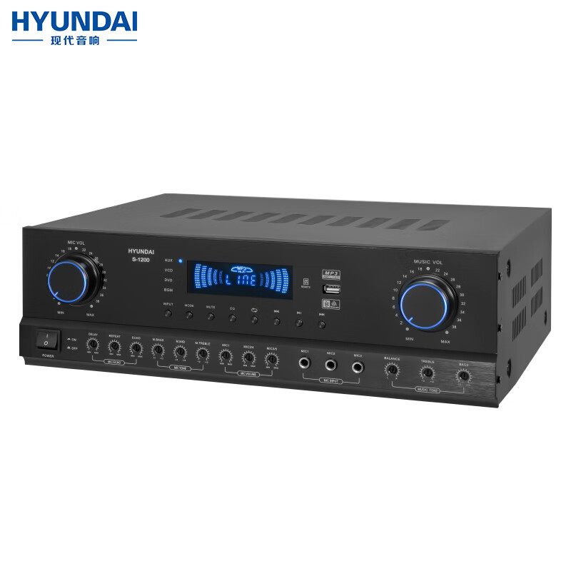 HYUNDAI S1200 home ktv audio amplifier dedicated for home card package speakers high-fidelity bluetooth wireless high-power music amplifier