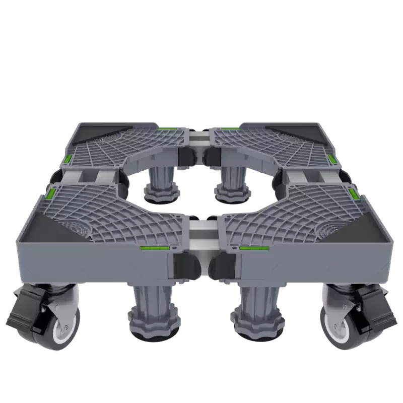 Yusenyi Washing Machine Base Fully Automatic Bracket Storage Rack Drum Mobile Universal Wheel Raising Bracket Refrigerator Tripod Heightened Bold Reinforced 8 Legs 4 Single Wheel Mobile With Brake 8 Layers