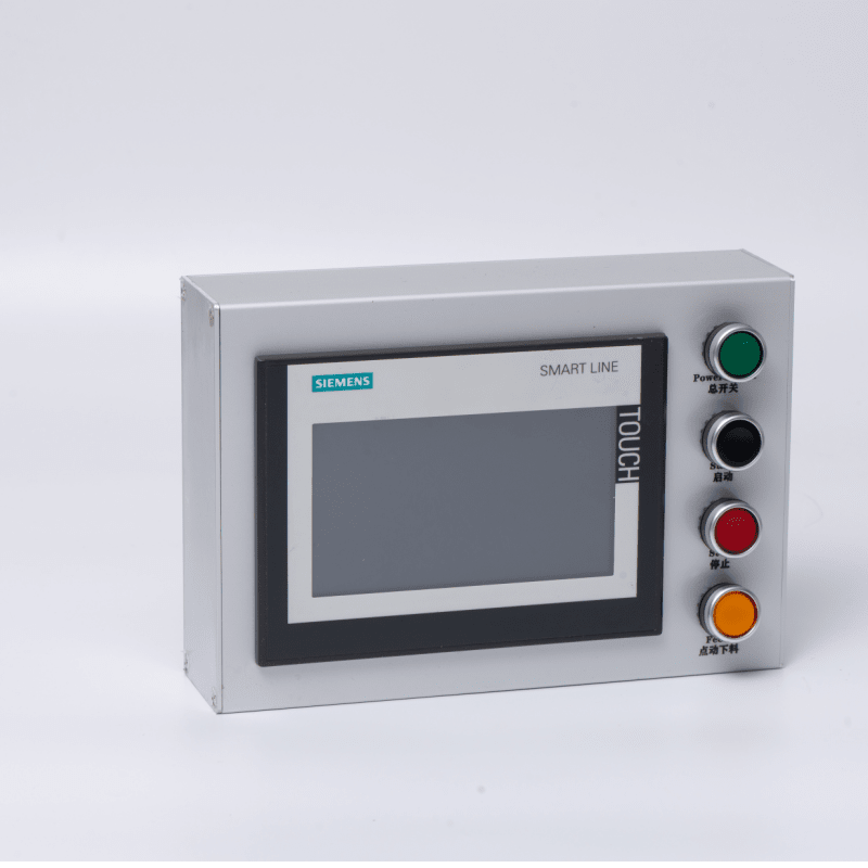 Touch screen installation box Touch screen Weilun human-machine interface box control box bracket PLC text electric control box 4 switch holes without button switch 7 inches 192*138 x all-aluminum side cover