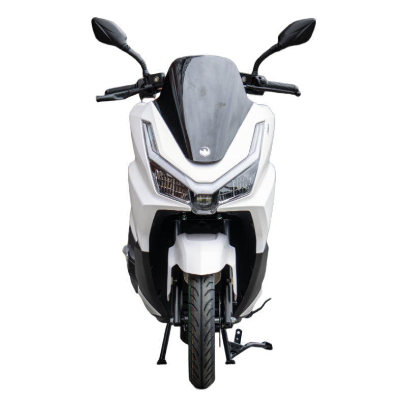 Flying Eagle NPX150 fuel two-wheel scooter, dual disc brakes, smart sports commuting, guardrail white supreme version
