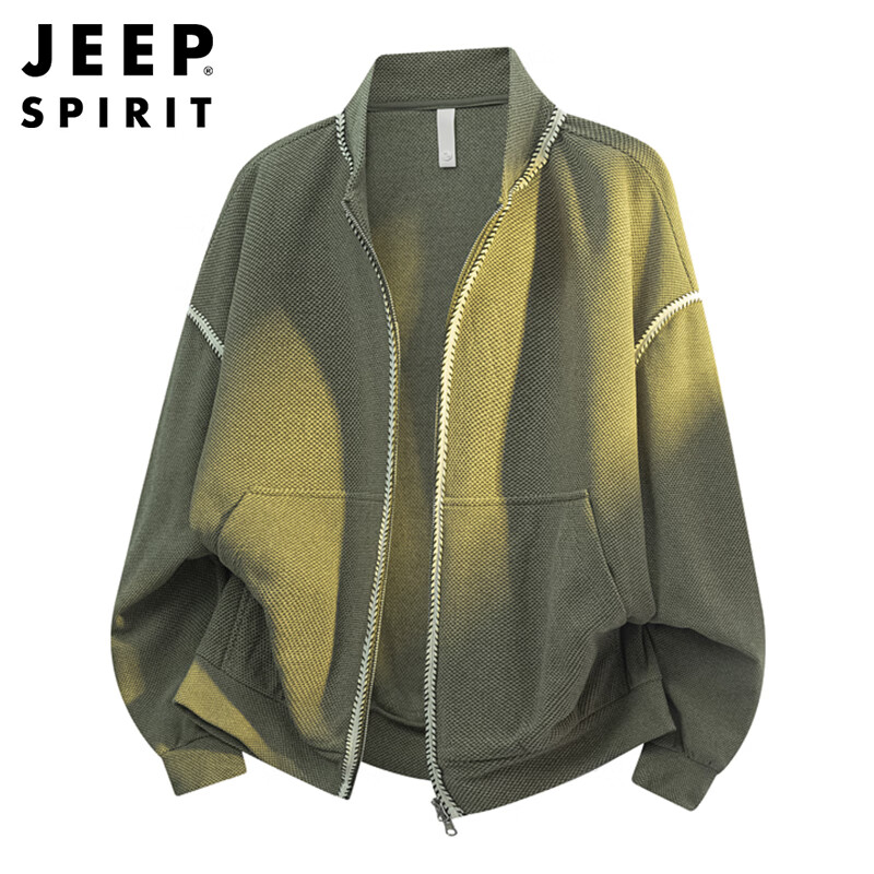 JEEP SPIRIT Jeep Jacket Men's Sweater Sweater Men's Autumn and Winter American High-End Casual Trendy Clothes Navy XL