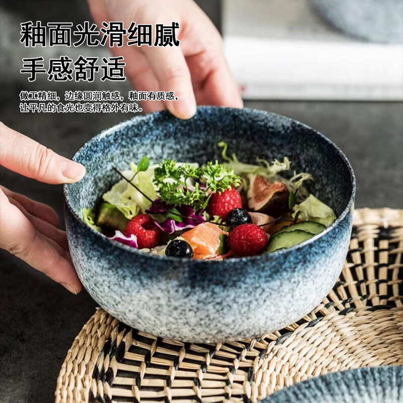 RWTW high-end Japanese tableware and dishes set light luxury high-end retro household ceramic dishes and chopsticks as a housewarming gift, two-color mix and match (soup pot version) eight-person food gift box, 44-piece set