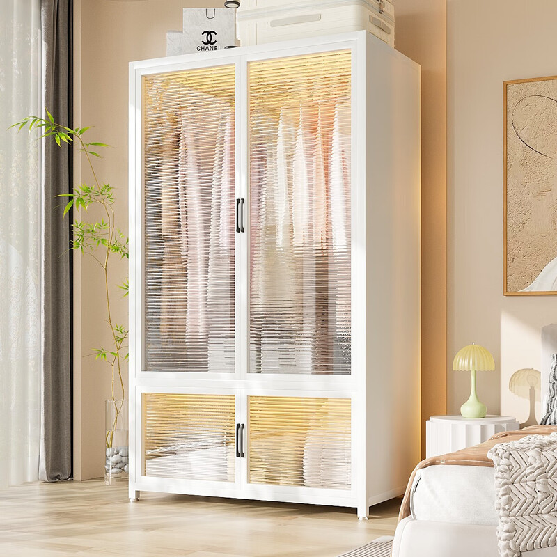 Kitchen excellent steel wardrobe bedroom home rental house metal modern simple about finished cabinet small apartment iron wardrobe