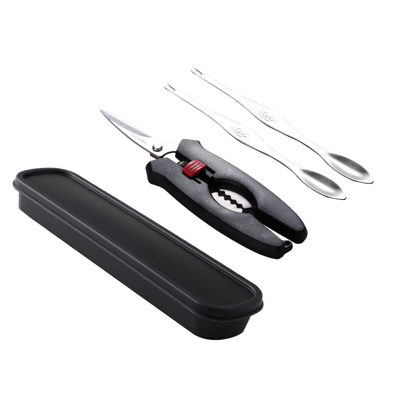 Baijie eight-piece crab-eating tools, crab-eating special tools, hairy crab claws, crab needles, crab scissors, 4-piece set for peeling crabs