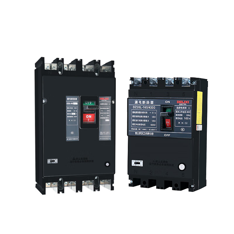 Delixi Electric Delixi leakage circuit breaker leakage protector DZ20L-160A 250A 400A 630A/4300 100A 4P