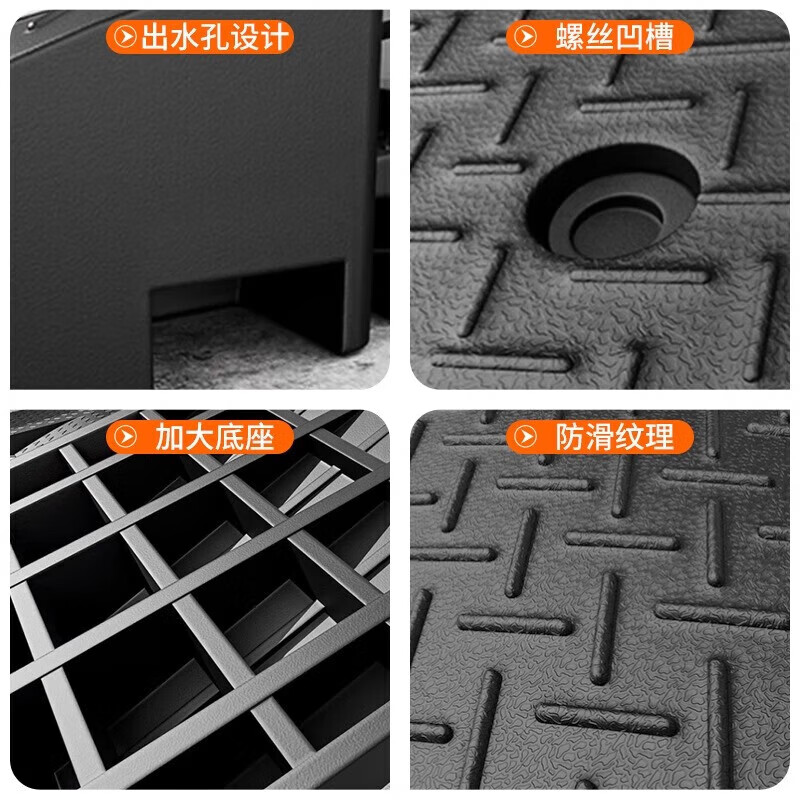 Minggu step slope mat, threshold curb, roadside slope triangle step mat, car climbing uphill mat 100*25*9cm, rubber and plastic type, black