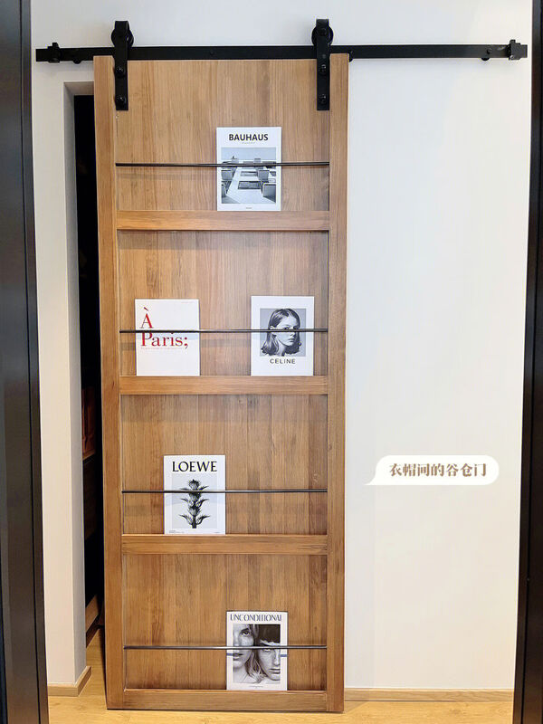 Cat Barn Door Bookshelf Door Solid Wood Hanging Rail Door Bathroom Sliding Door No Bottom Rail Ghost Door Kitchen Sliding Door Customized Others Contact Customer Service