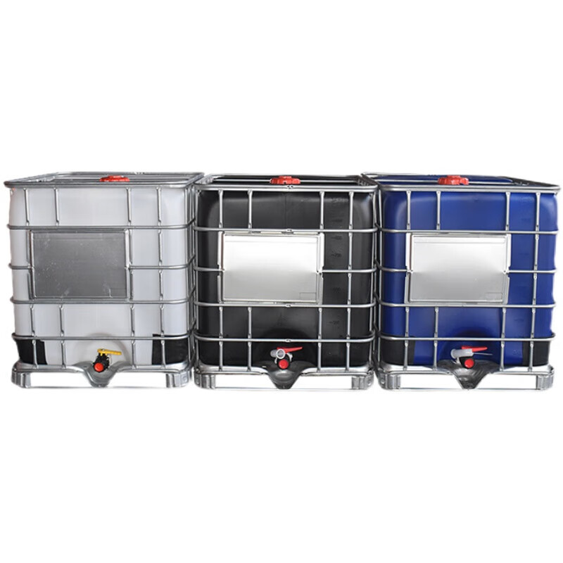 Ton barrel 1000 liters new thickened ibc diesel barrel 1 ton square plastic barrel water tank chemical barrel 500L water storage tank 1000 liter ton barrel frame