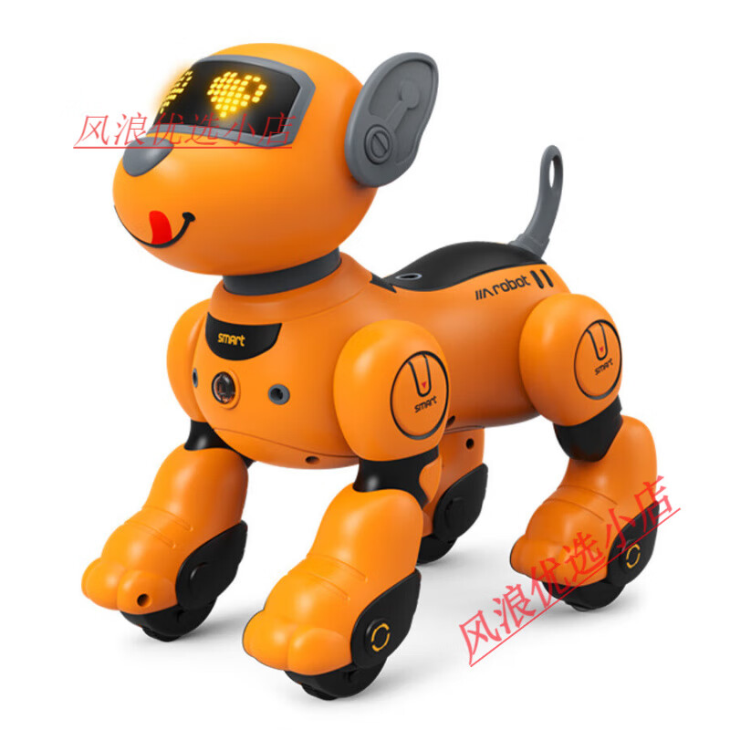 Bian Sheng Hot Products (BESE) German AI Intelligent Voice Remote Control Robot Dog Sensor Follow Toy Dog Touch Interaction Follow+Touch+Programming+Voice Control Matte Black