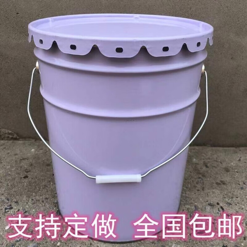 Paint bucket manufacturer direct sales thickened trash can water bucket incineration bucket chemical barrel coal bucket iron bucket convenient bucket 20L thickened incineration bucket