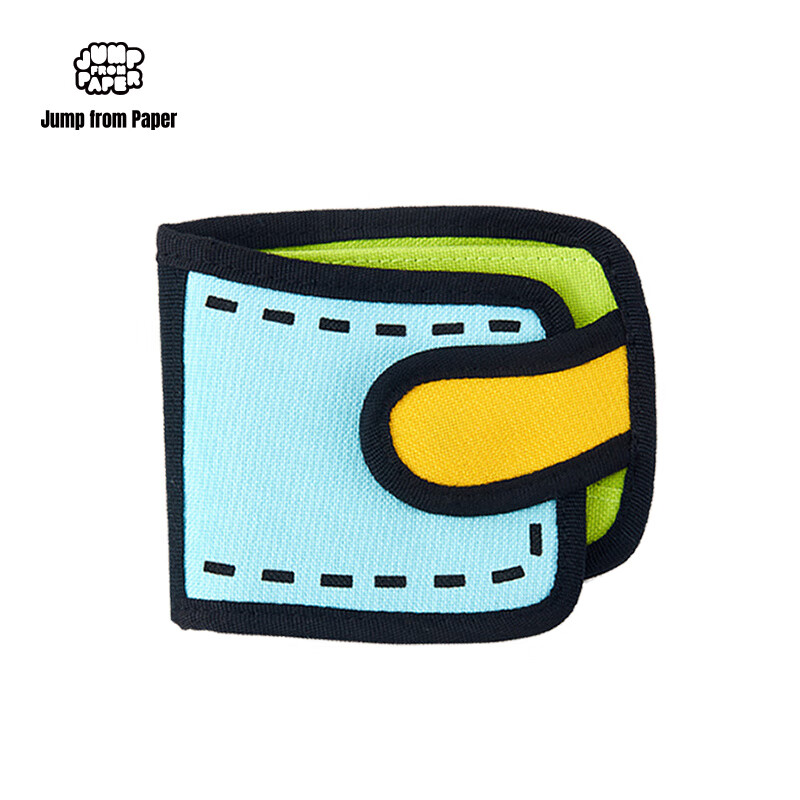 JumpFromPaper wallet women's card bag coin purse wallet wallet short two-dimensional 2d short clip air blue