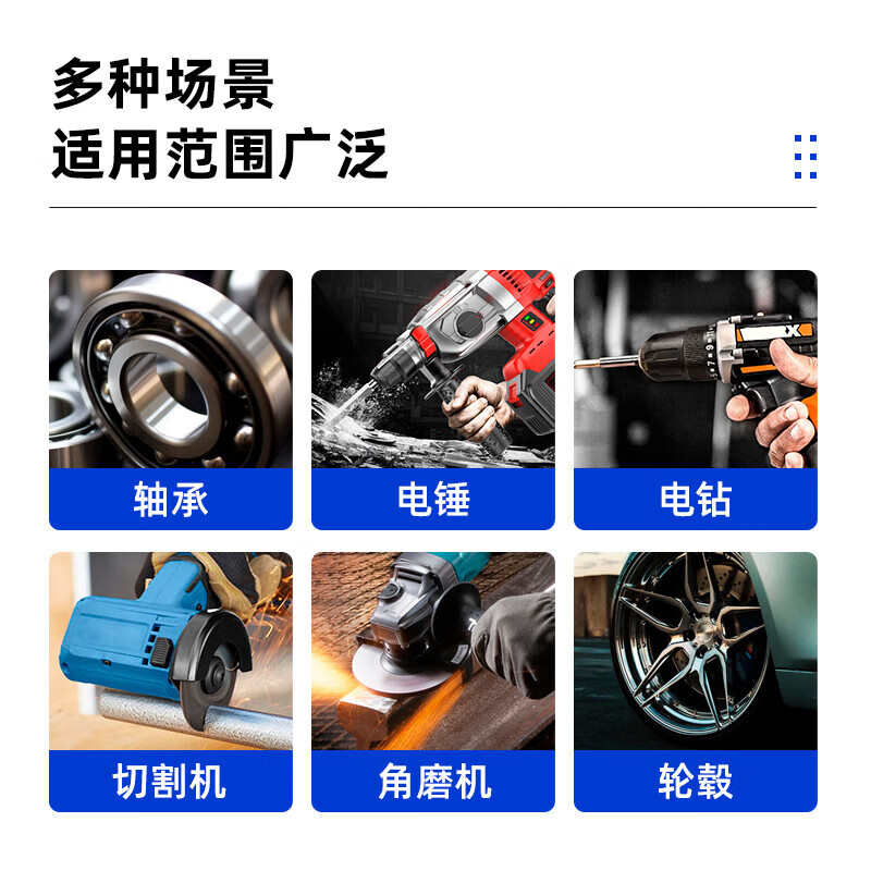 Changcheng Junyue blue HP-R high temperature resistant grease electric hammer pick mechanical lubricant lithium grease high speed bearing car HP-R high temperature grease 800g * 1 can