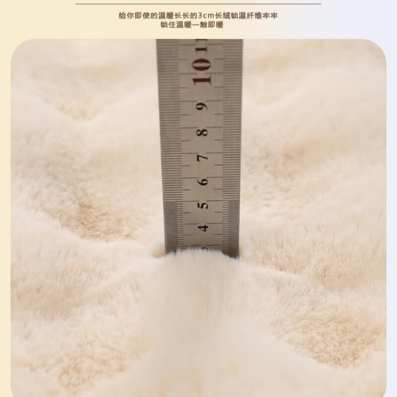 Cream style living room round carpet floor mat climbing mat household multi-functional cushion sofa blanket bubble velvet living room coffee table blanket off-white 60cm*60cm 1 piece