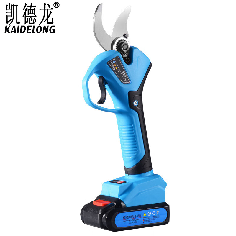 Kaidelong electric pruning scissors, rechargeable garden scissors for fruit trees, special lithium battery pruning artifact, pruning branch electric shears, wireless 3.2 cm model, two batteries and one charge