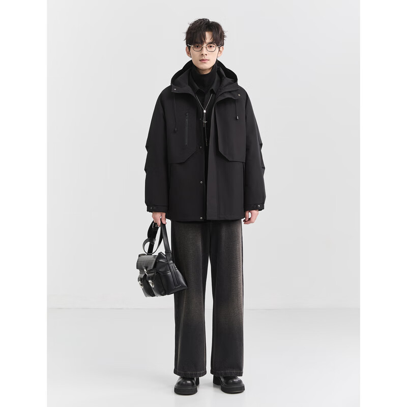 Piaget Zall 2025 Winter Fashion Hooded Down Jacket Men's Korean Style Duck Down Warm Thickened Casual Jacket