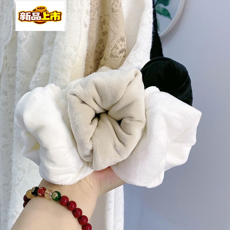 First-diameter stand-up collar fungus lace plus velvet lace bottoming shirt for women, loose shirt that looks slim and covers the flesh, small fragrance, thickened and warm in winter, white 2XL 180 yards (115-130 pounds)