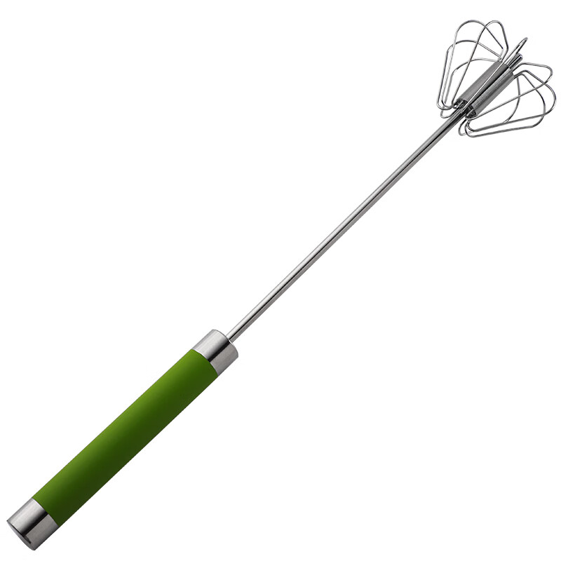 Rihe Shengtang stainless steel egg beater semi-automatic household egg cream whipper mixer kitchen cooking baking tool 10-inch blue non-slip handle