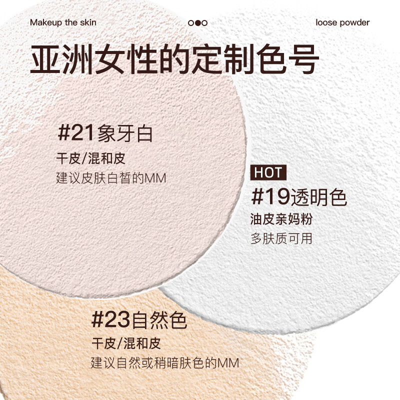 MORCANCOS Korean imported loose powder, oil-controlling, makeup-setting, long-lasting, non-easy to remove makeup, angel skin-clearing powder as a New Year gift for girls