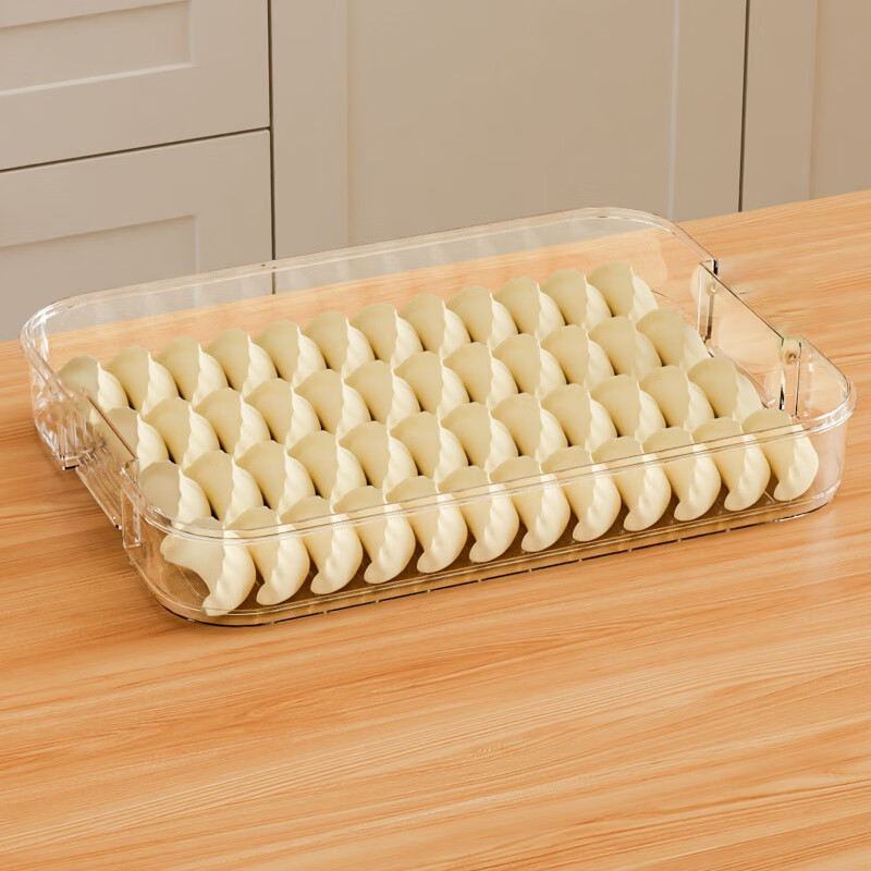Ye Yu Dumpling Box Refrigerator Freezer Box Multi-layer Frozen Dumpling Tray Household Dumpling Box Wonton Storage Box Large Capacity Certified Sealed Fresh Green Five Layers One Cover Can Hold Approximately 300 Pieces Upgrade and Increase