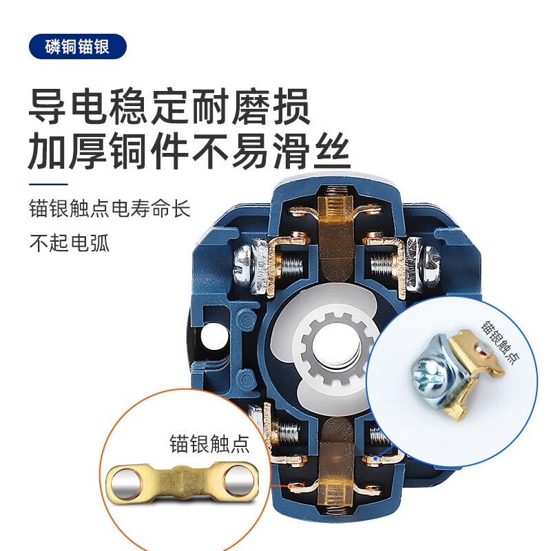 Changxin LW26-20 three-speed 32A dual power switching motor reverse rotation on-off 63A transfer switch three-speed (1-0-2) 8 sections x 315A