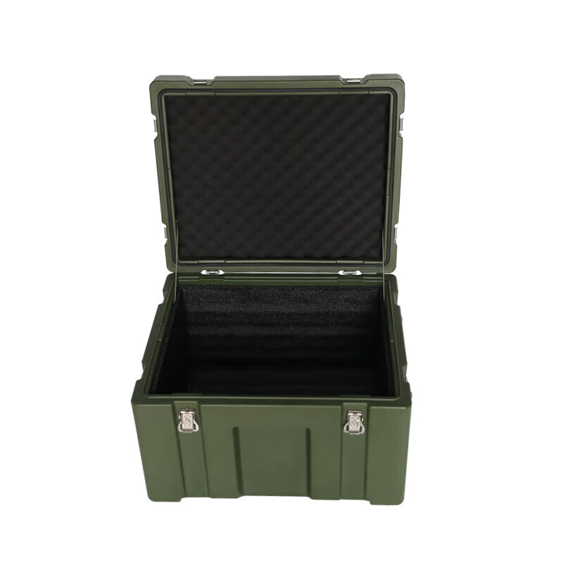 Iosn rotomolding box emergency supply box outdoor waterproof combat readiness box airdrop box transport box equipment box storage box factory purchasing agent military green (1200*800*620)MM