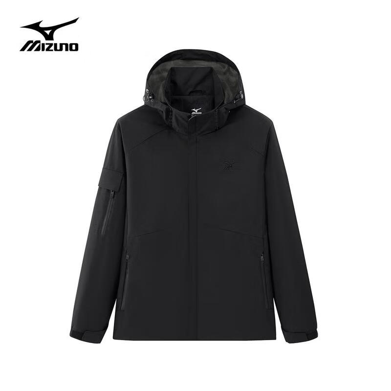 Mizuno (MIZUNO) outdoor casual jacket men's woven windproof and waterproof hooded jacket