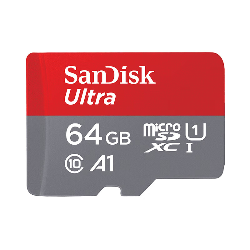 SanDisk 64GB TF (MicroSD) memory card A1 U1 C10 Extremely high-speed mobile version memory card, reading speed 140MB/s mobile phone tablet game console memory card
