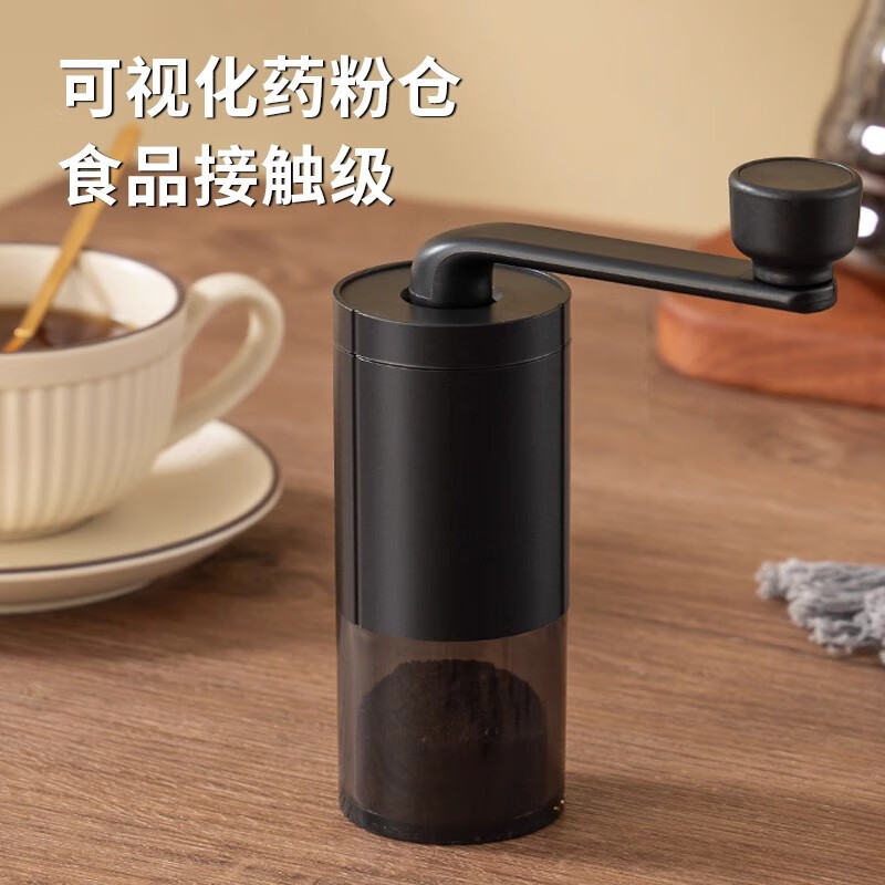 UOSO pill grinder, pill grinder, grinder, mashes Chinese and Western pills, grinds ultra-fine baby pressed coffee powder, grinds hand-cranked bean grinder, comes with cleaning brush, upgraded ceramic grinding core, adjustable powder thickness