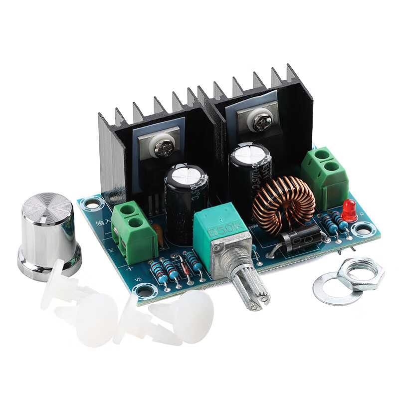 XL4016E1 DC-DC step-down power module high-power 8A voltage stabilization and voltage regulation with digital display/adjustment knob XL4016E1 step-down module no specifications