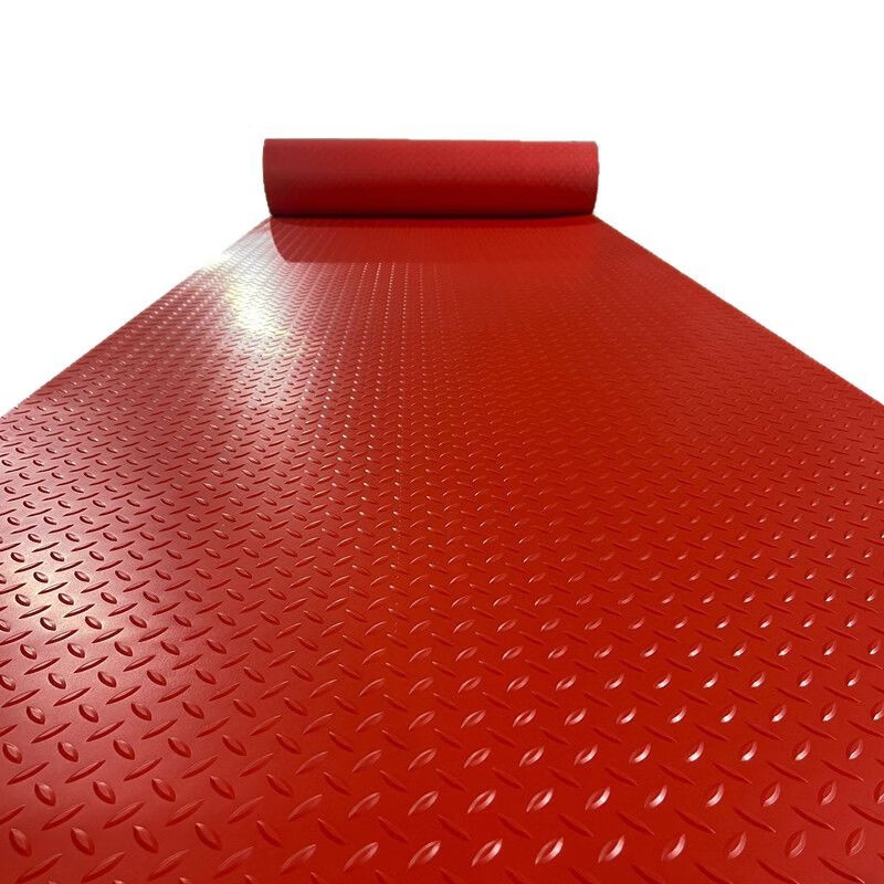 Non-slip floor rubber thickened rubber waterproof tendon flame retardant insulating plastic floor wear-resistant PVC outdoor non-slip floor mat super thick * 4-mm gray herringbone pattern customized (contact customer service for size can be cut)
