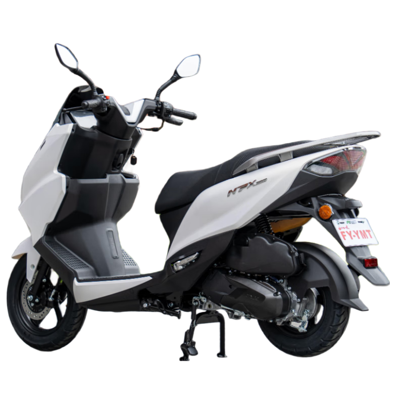 Flying Eagle NPX150 fuel two-wheel scooter, dual disc brakes, smart sports commuting, guardrail white supreme version