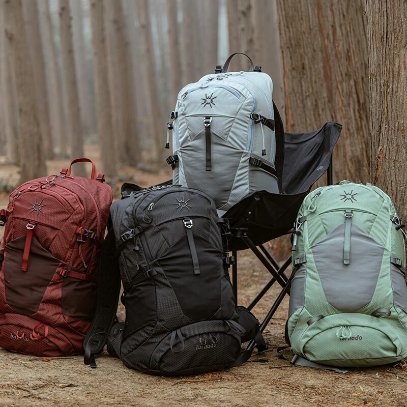Fir Mountain Outdoor Mountaineering Bag Women's Tornado Backpack Men's Light Shoulder 30L Hiking Suspension Backpack Moss Green