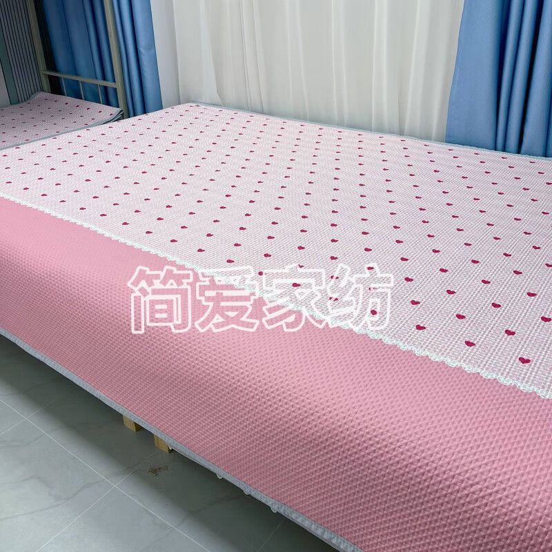 RSRDDY multi-functional four-season kang cover three-layer quilted tatami bed cover double sheet rural kang mat double-sided bedding Hug Bear 190*220cm for 1.5m bed