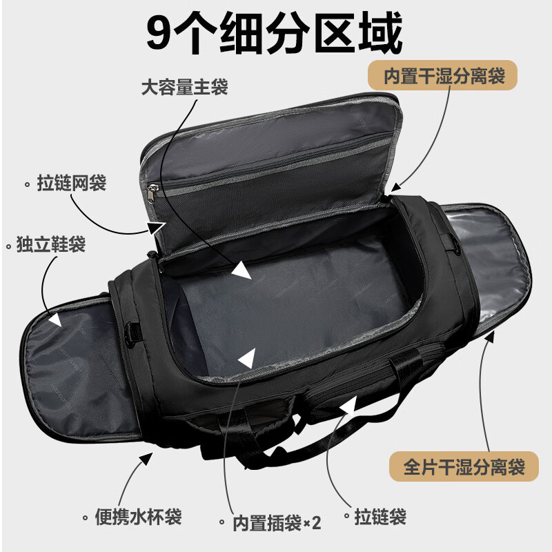 VICTORIATOURIST travel bag short-distance business trip handbag fitness bag wet and dry separate luggage bag large capacity travel bag V7058