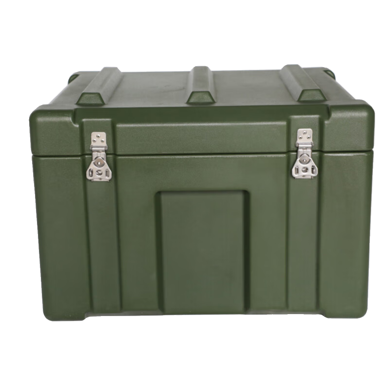 Iosn rotomolding box emergency supply box outdoor waterproof combat readiness box airdrop box transport box equipment box storage box factory purchasing agent military green (1200*800*620)MM