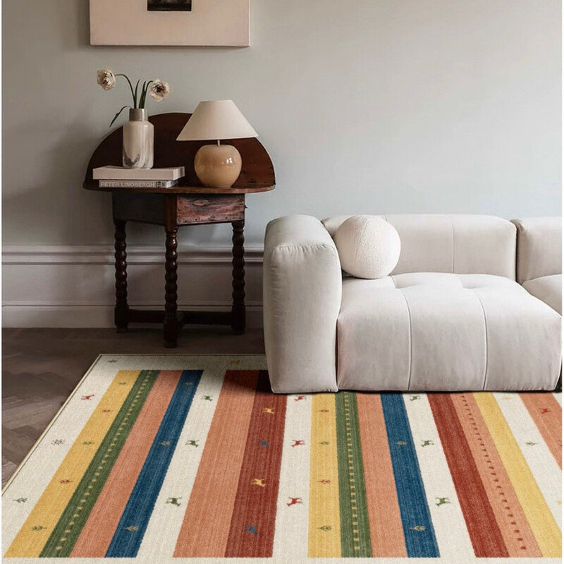 Oulens (Oulens) Nordic living room carpet coffee table blanket modern simple carpet home room bedroom carpet bedside mat Spice Market 120cm*80cm value bedside blanket