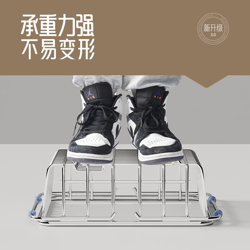 AILUKI Japanese 304 stainless steel kitchen sink storage rack telescopic drain bowl rack multi-functional storage dish telescopic drain basket (large size 28*38) Zhenxuan 304 stainless steel