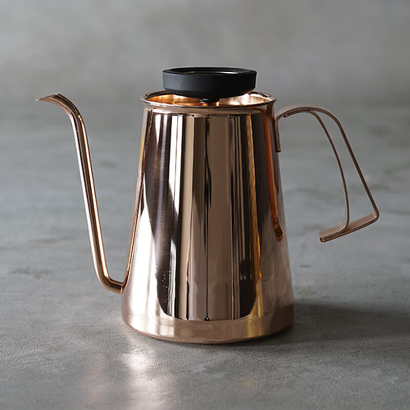 MPPMCK Japanese Beasty Coffee coffee hand brewing pot with thermometer, three colors, can be matched with handle leather cover, rose gold