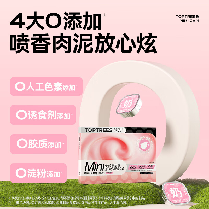 Leading staple food mini meal box cat snacks wet food canned cat rice goat milk flavor 40g*18 cans