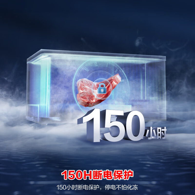 Ronshen 715L single-temperature home-business dual-use freezer refrigerator PCM liner-42 ice-blocked fresh computer temperature-controlled large-capacity freezer BD/BC-715ZEL/RX