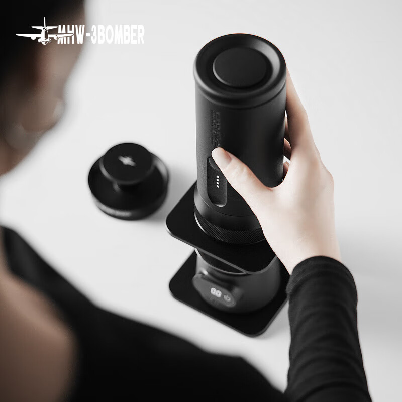 MHW-3BOMBER New Year's gift Bomber X-press58 Italian portable coffee machine Espresso extraction electric handheld machine X-press58 Italian coffee machine - black