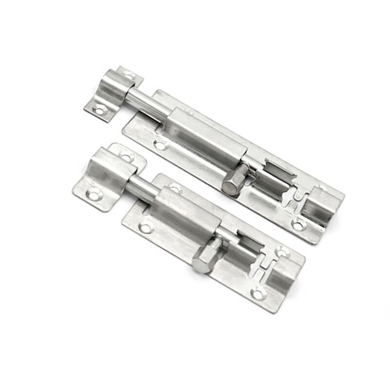 Jingluo KCx-22 stainless steel latch thickened door latch door buckle hexagonal head handle with screws 6 inches (3 pieces)