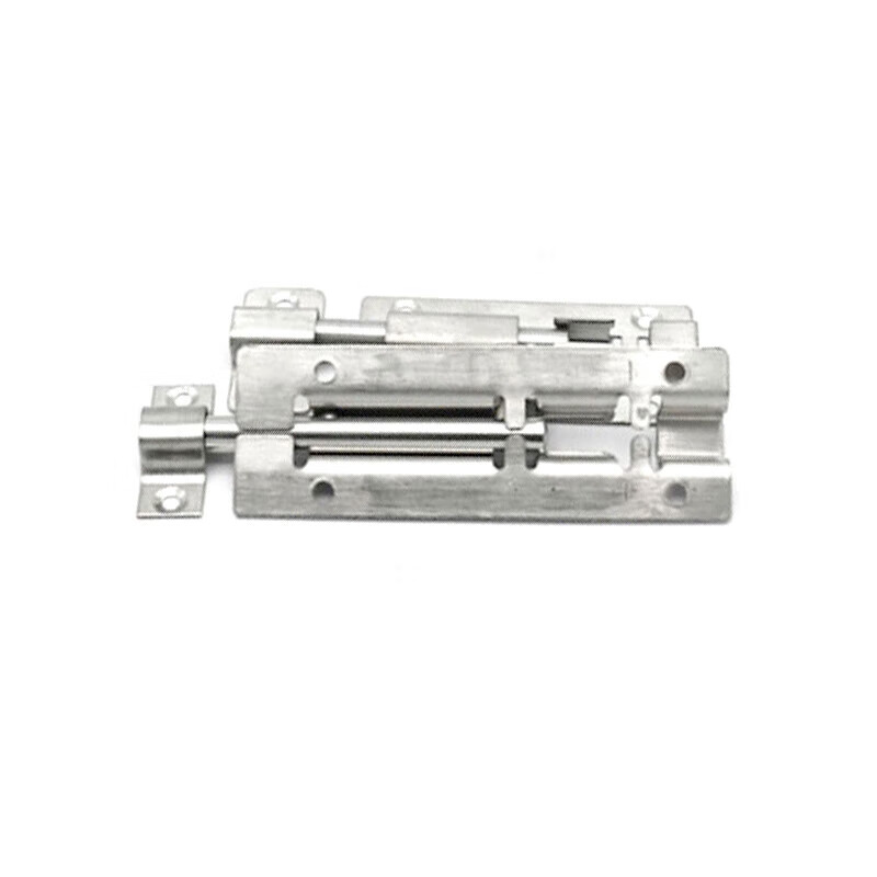 Jingluo KCx-22 stainless steel latch thickened door latch door buckle hexagonal head handle with screws 6 inches (3 pieces)