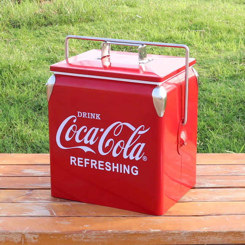 Insulated box ice bucket outdoor camping beverage cold storage refrigerated food portable storage Wagyu beef fresh box red 30L free 10 ice bags