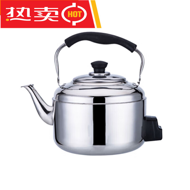 Fat Donglai's same model 304 stainless steel electric kettle large capacity anti-dry boiling kettle electric kettle whistle electric tea kettle 4L-10 liters extra thick (95CN wire 6L