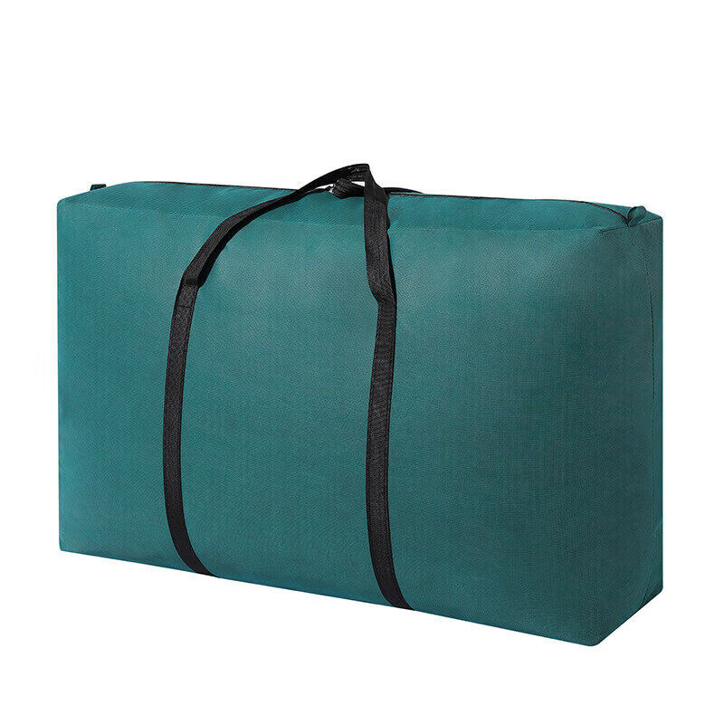 Moving bag large waterproof student luggage packing bag kindergarten quilt storage bag home wardrobe storage 180L 1 piece 100*27*50cm moving bag dark green