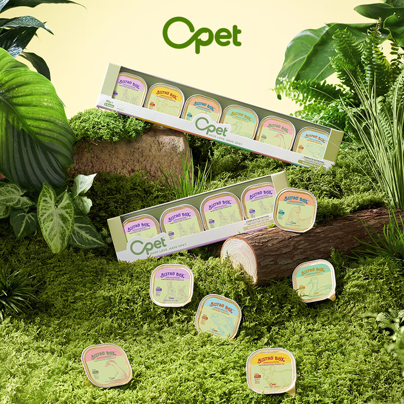 OPET cat staple food canned bird stomach lunch box full price nutritional wet food mixed package for adult cats and young cats 40g*6 cans
