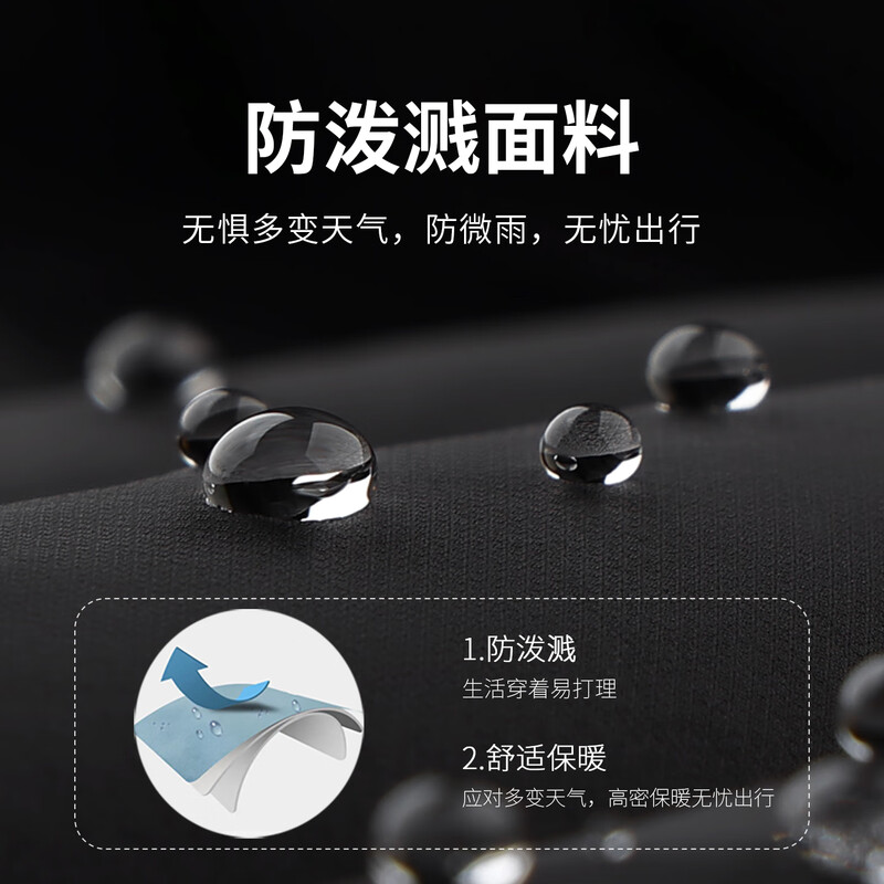 Dances with Wolves Down Lined High Frequency Lapel Jacket Men's 2025 Autumn and Winter New Light Warm Men's Casual Jacket 1006 Black 001 M (170)