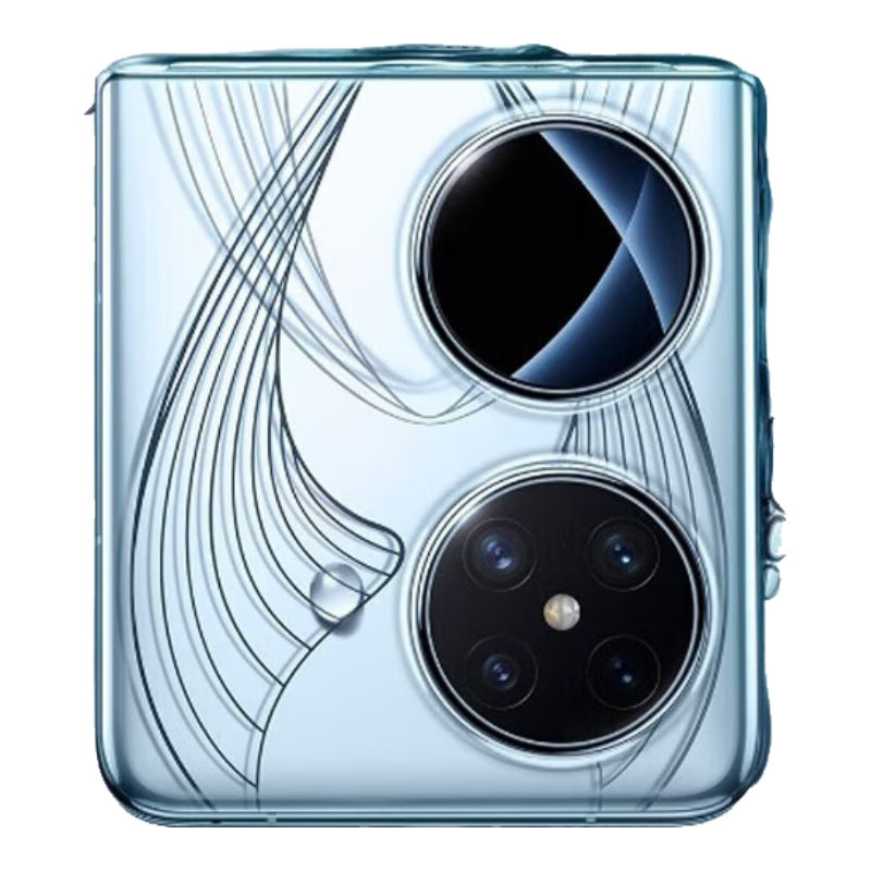 90% new Kaicai suitable for Huawei pocket2 mobile phone case premium version folding screen Blue Dream Art customized version treasure box men and women transparent all-inclusive anti-fall lens protective cover