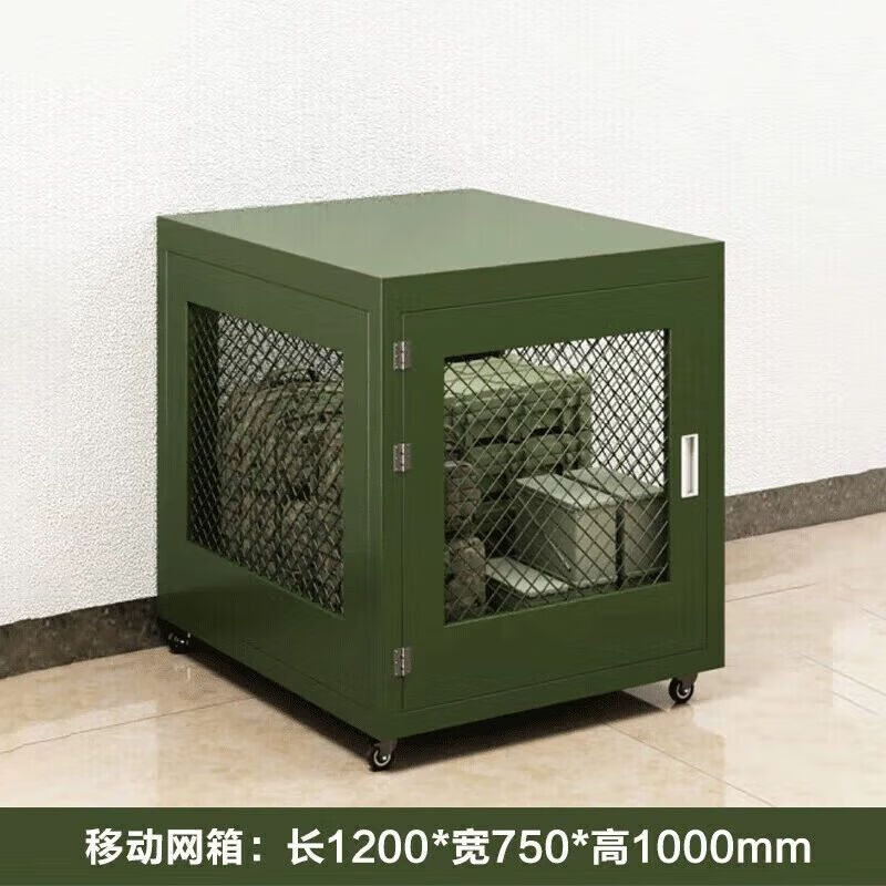 Yataihe Mobile Army Green Cage Multifunctional Rotational Box Storage Wheeled Material Pallet Turnover Box Pallet